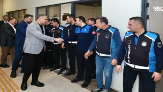 Başkan Toptaş, belediye personeliyle bayramlaştı