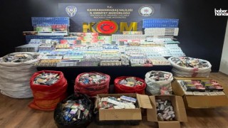 Kahramanmaraş’ta Şok Operasyon! Depo Gibi Evden Kaçak Ürün Fışkırdı