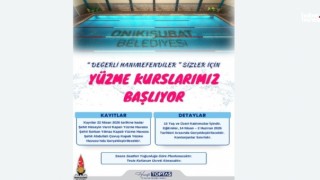 Onikişubat Belediyesi’nin kadınlara özel yüzme kursuna başvurular başladı