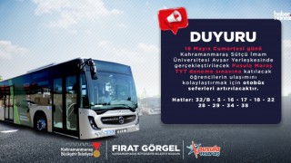 Kahramanmaraş Büyükşehir’den YKS Öncesi Son Provaya Katılacak Gençlere Ulaşım Desteği