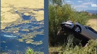 Kahramanmaraş’ta Otomobil Gölün Ortasında Kaldı! İçindekiler Son Anda Kurtuldu