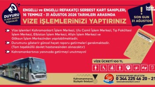 Engelli ve Engelli Refakatçi Serbest Kartlarında Vize Yenileme Dönemi Başladı