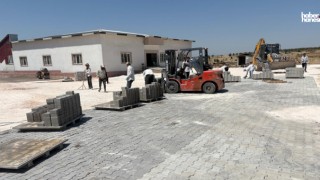 Kahramanmaraş Büyükşehir’den Pazarcık Kızkapanlı’nın Sosyal Tesisinde Çevre Düzenlemesi