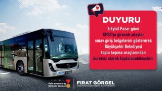 Kahramanmaraş Büyükşehir’den KPSS Adaylarına Ücretsiz Ulaşım Desteği