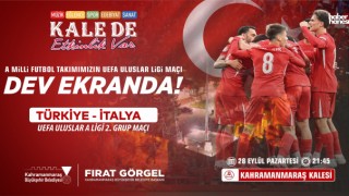 Milli Maç Coşkusu Kahramanmaraş Kalesi’nde Dev Ekranda Yaşanacak