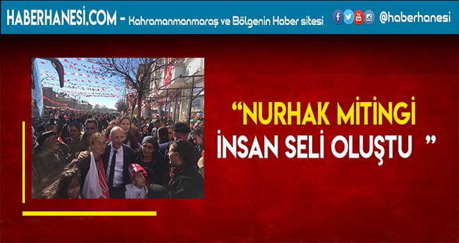 Nurhak'ta Binlerce Vatandaş Miting Alanına Akın Etti
