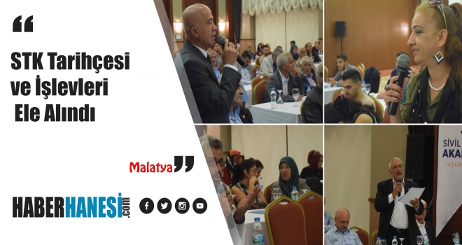 STK Akademisinde Sivil Tolum Kuruluşlarının Tarihçesi ve İşlevleri Ele Alındı
