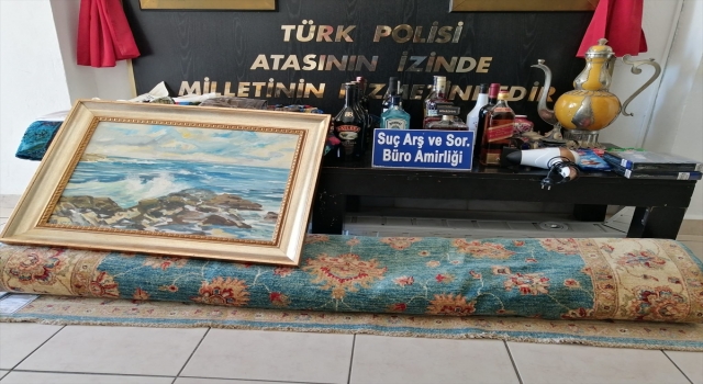 Antalya’da villalardan antika eşya çaldığı öne sürülen zanlı tutuklandı