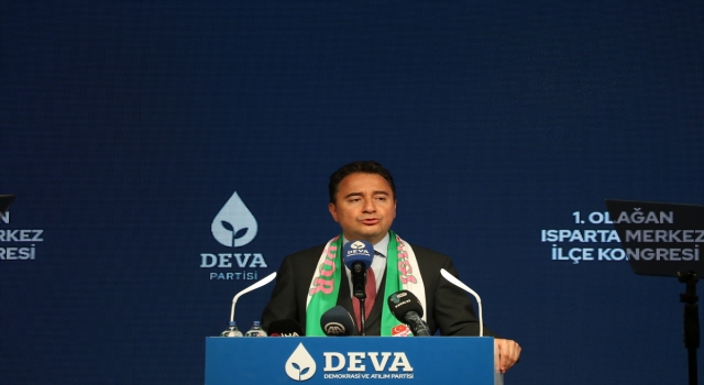 DEVA Partisi Genel Başkanı Babacan, Isparta’da partisinin ilçe kongresine katıldı: