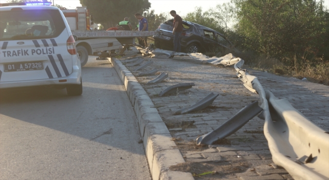 Adana’daki trafik kazasında 2 kişi yaralandı