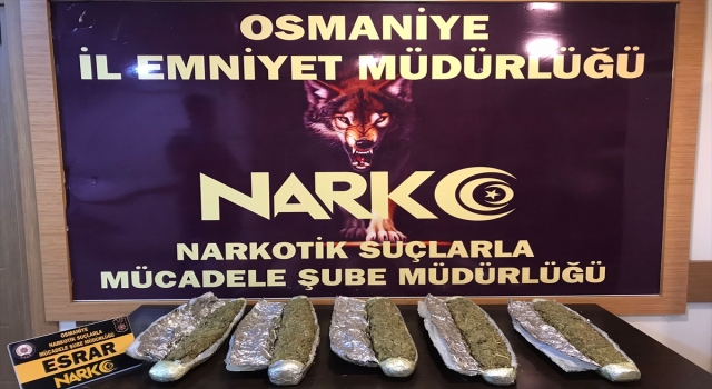 Osmaniye’de uyuşturucu operasyonunda 2 kişi gözaltına alındı