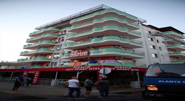 Alanya’da apart otelde çıkan yangın hasara yol açtı