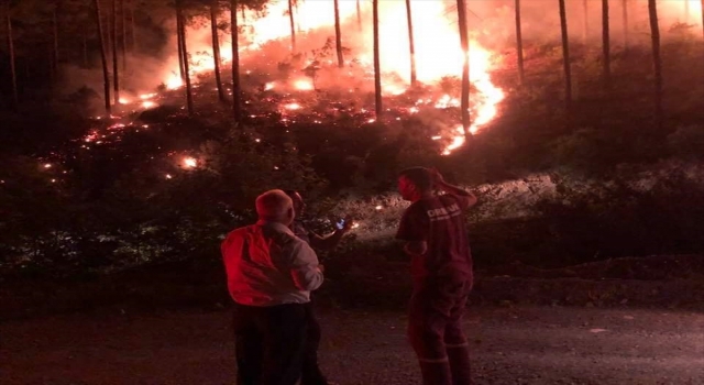 Adana Feke’de çıkan orman yangınına müdahale ediliyor