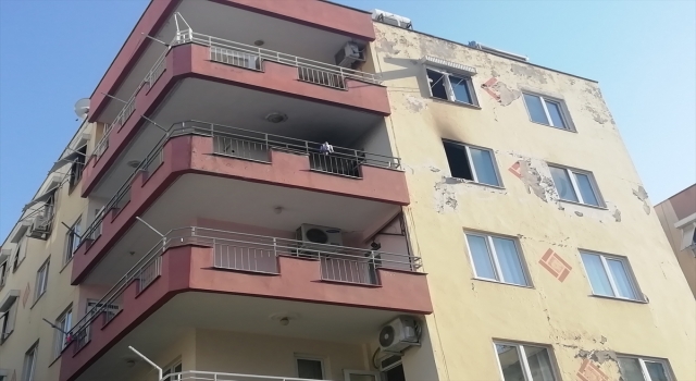 Antalya’da yangın çıkan evde maddi hasar oluştu