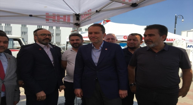Yeniden Refah Partisi Genel Başkanı Fatih Erbakan, Manavgat’ta yangın bölgesinde inceleme yaptı