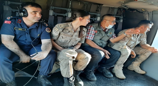 Hatay’da orman yangınlarına karşı helikopter destekli denetim