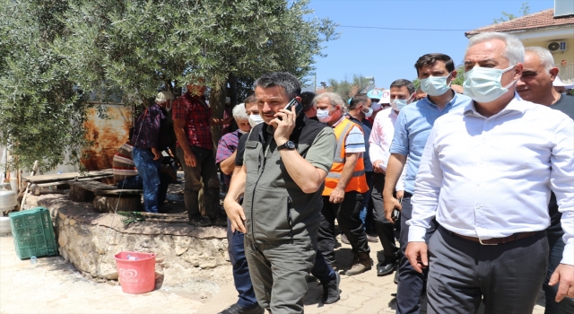 Tarım ve Orman Bakanı Pakdemirli, Isparta’daki orman yangını bölgesinde incelemelerde bulundu: