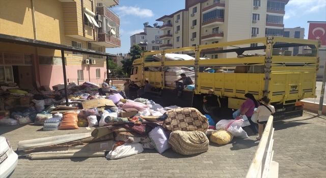 Anamur’dan Aydıncık’taki yangında zarar görenlere destek