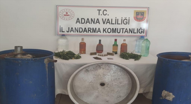 Adana’da 1050 litre sahte içki ele geçirildi