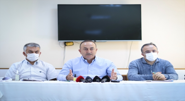 Dışişleri Bakanı Çavuşoğlu, Manavgat AFAD Koordinasyon Merkezi’nde konuştu: