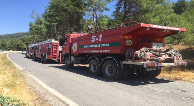 Kahramanmaraş’ta ormanlık alanda çıkan yangın söndürüldü