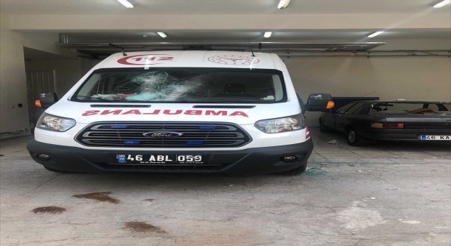 Kahramanmaraş’ta diş ağrısı için ambulans talep eden kişiden 112 istasyonuna taşlı saldırı