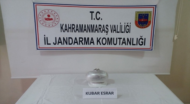 Kahramanmaraş’ta şüphe üzerine durdurulan otomobilde esrar bulundu