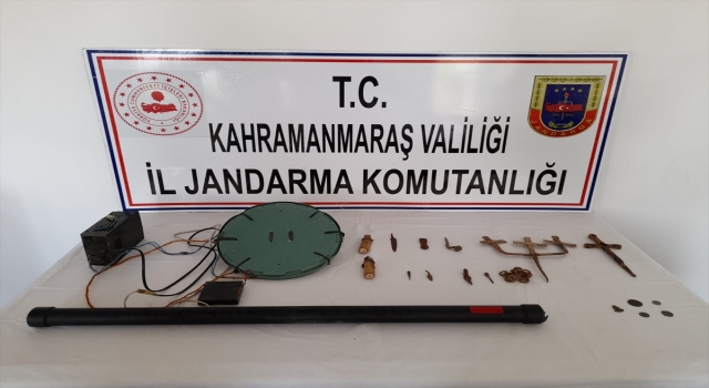 Kahramanmaraş’ta tarihi eser niteliği taşıdığı değerlendirilen objeler ele geçirildi