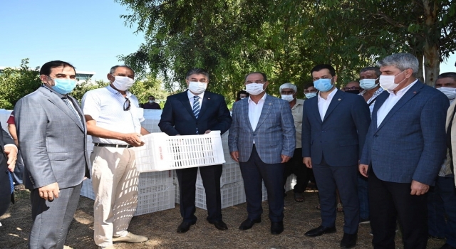 Osmaniye’de 133 çiftçiye 4 bin plastik zeytin kasası dağıtıldı