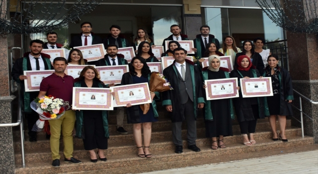 Adana’da stajını tamamlayan 27 avukat mesleğe başladı