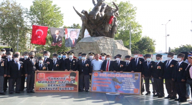 Antalya’da 19 Eylül Gaziler Günü törenle kutlandı