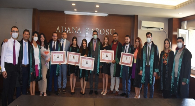 Adana Barosu’na 5 yeni avukat katıldı