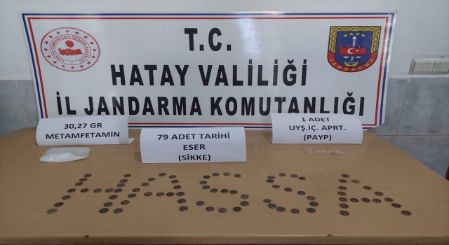 Hatay’da uyuşturucu ve tarihi eser kaçakçılığı operasyonunda 4 şüpheli yakalandı