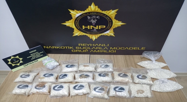 Hatay’da 21 bin 600 uyuşturucu hap ele geçirildi