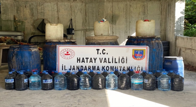 Hatay’da 800 litre kaçak içki ele geçirildi