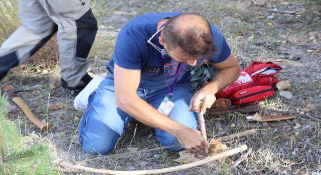 Isparta’da doğada hayatta kalma eğitimi verildi