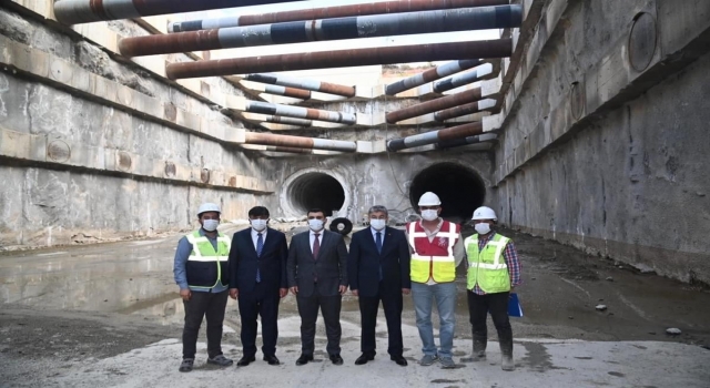 Osmaniye Valisi Erdinç Yılmaz, BahçeNurdağı tünelindeki çalışmaları inceledi