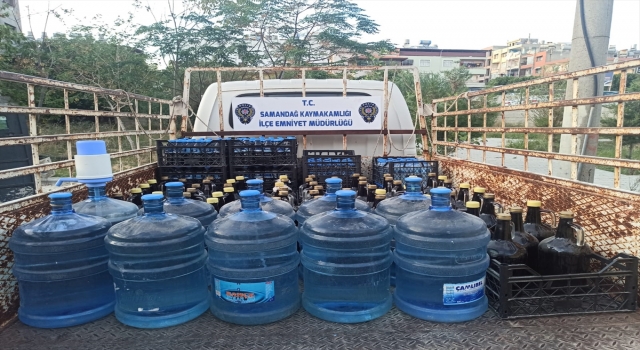 Hatay’da 567 litre sahte içki ele geçirildi