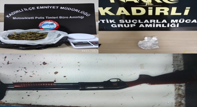 Osmaniye’de narkotik ve asayiş uygulamalarında yakalanan 9 şüpheli tutuklandı