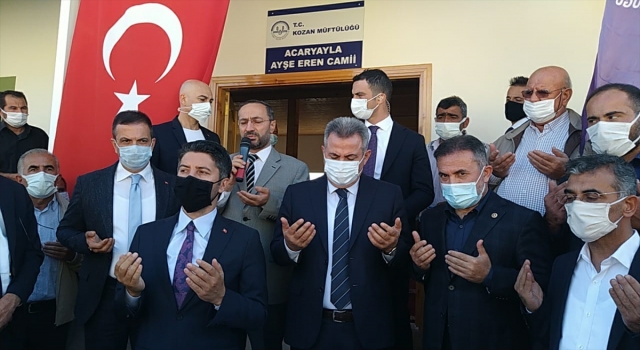 Adana’da orman yangınında zarar gören cami yeniden yapılıp ibadete açıldı