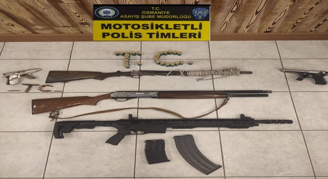 Osmaniye’de 5 silah ile uyuşturucu bulunduran kişi yakalandı