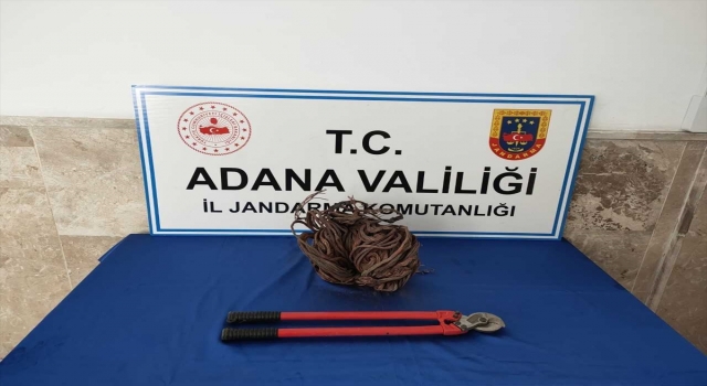 Adana’da kablo hırsızlığı iddiasıyla bir şüpheli yakalandı