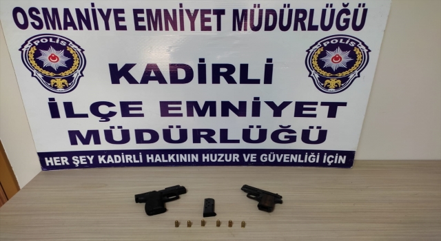 Osmaniye’de asayiş denetiminde yakalanan şüpheli tutuklandı