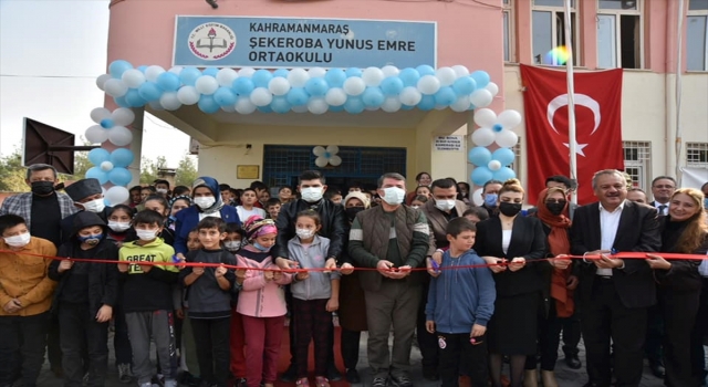Kahramanmaraş’ta veli girişimiyle okula kütüphane kuruldu