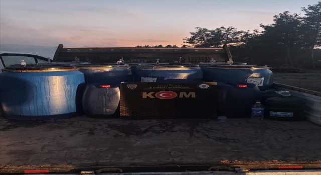 Hatay’da 1653 litre sahte içki ele geçirildi