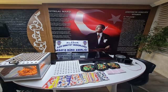 Alanya’da tombala baskınında 30 kişiye işlem yapıldı