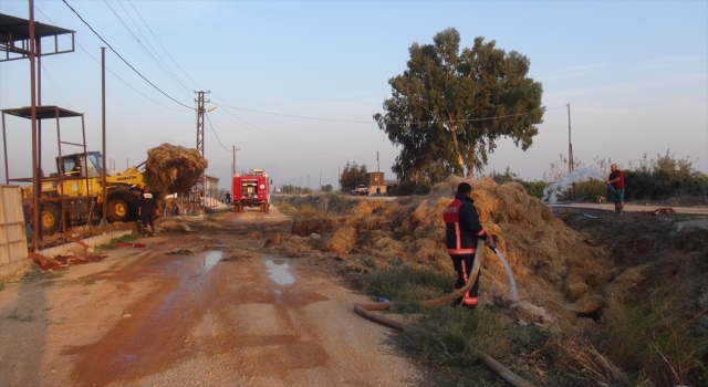 Mersin’de ahırda çıkan yangında 5 büyükbaş hayvan telef oldu