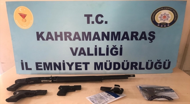 Kahramanmaraş’ta denetimlerde 5 silah ele geçirildi