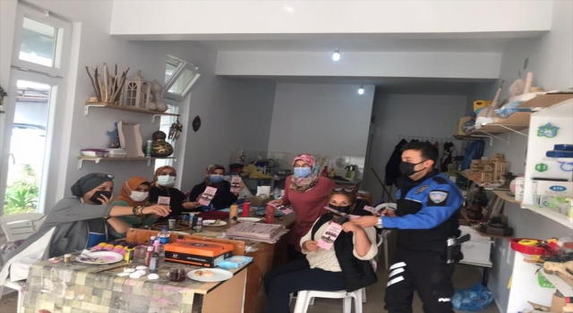 Anamur’da polis ekipleri kadınlara KADES uygulamasını tanıttı