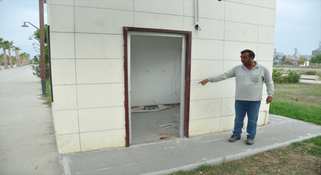 Tarsus’ta özel güvenlik kulübesinden hırsızlık